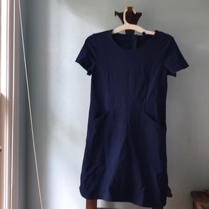 Banana republic blue shift dress with pockets.